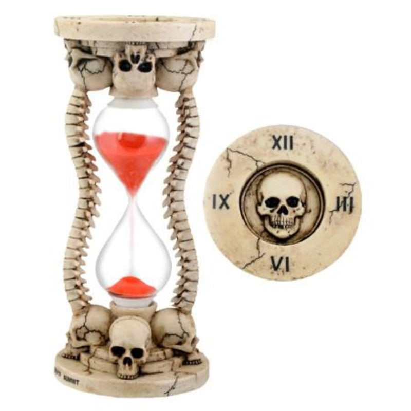 Skull Sand Timer Collectible Figurine