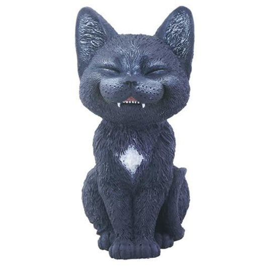 YTC Black Laughing Kitty Cat TeeHee Themed Decorative Figurine Statue