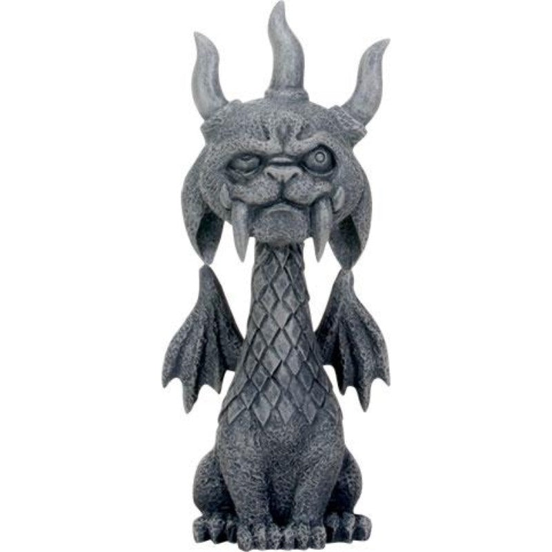 5.5 Inch Medieval Dark Grey Winged Gothic Gargoyle Guardian Gor Gor Desk and Shelf Decoration