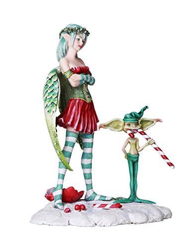 Christmas Fairy Collectible The Naughty List Decorative Statue by Artist Amy Brown 7 Inch H