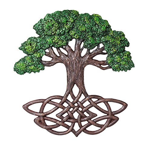 Celtic Tree of Life Knotwork Decorative Wall Plaque 13 Inch Tall