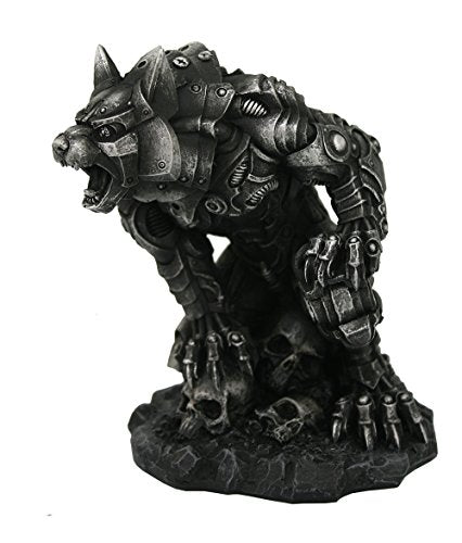 Futuristic Mechanical Steampunk Werewolf Monster Collectible Figurine 4.75 Inch Tall