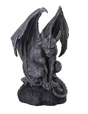 Vraskod the Sentinel Stone Gargoyle Sculpture Statue 12 Inch Tall