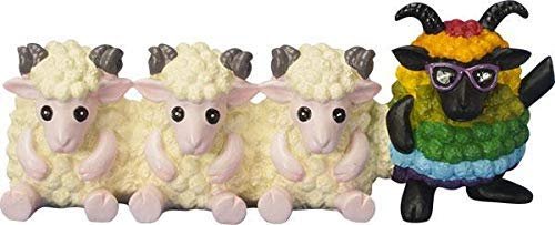 SUMMIT COLLECTION Fabulous Rainbow Sheep Collectible Figurine