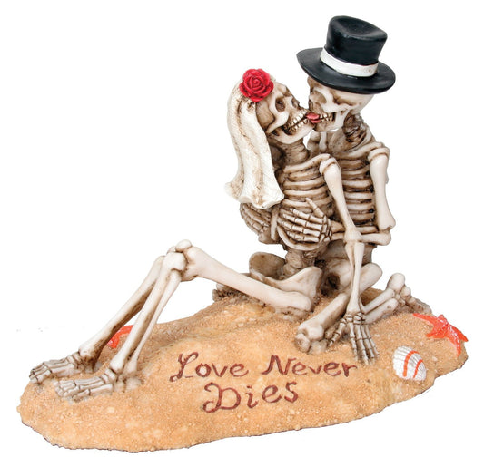 SUMMIT COLLECTION Beach Lovers - Love Never Dies Collectible Skeleton Themed Figurine