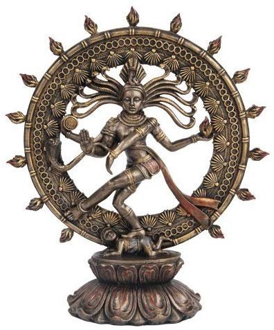 Hindu Shiva Nataraja Dancing Statue Bronze Finished