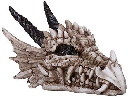 Pacific Giftware Dragon Skull Statue Collectible Home Decor Resin