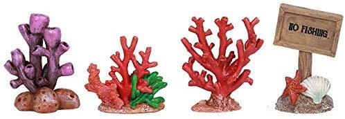 Pacific Giftware PT Uunderwater Decor Mini Statues Set of 4