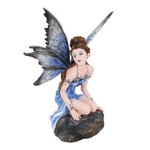 6"H Blue Fairy Fantasy Art Sculpture- Fairyland Collection