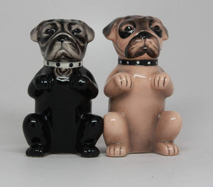 Cute Puppies Pugs Ceramic Magnetic Salt and Pepper Shakers Home Kitchen Decor