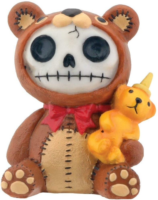 Brown Honeybear with Honey Bear Bottle Furry Bones Statue