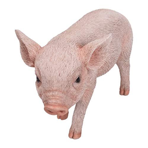 Pacific Giftware PT Realistic Look Statue Farm Baby Pig Piglet Home Decorative Resin Figurine