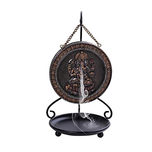 Pacific Giftware Hindu God Seated Ganesha Backflow Burner with Stand