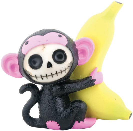 Furry Bones Black Munky Monkey Statue