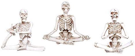 PT Yoga Skeletons Statues Set of 3