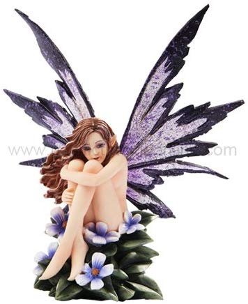 2013 Amy Brown Fantasy Periwinkle Flower Fairy Statue Enchanted 6"h Figurine