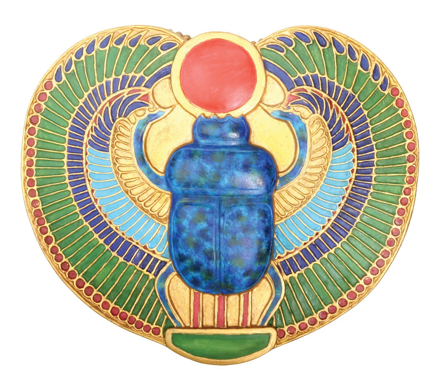 Egyptian Winged Scarab Box Collectible Decoration Container