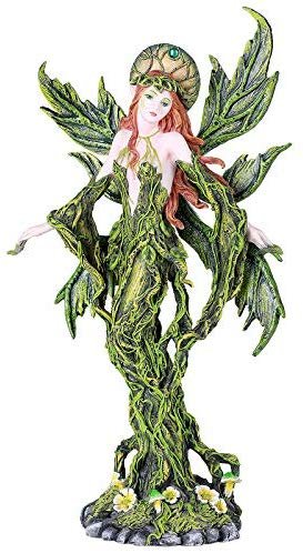 Pacific Giftware Forest Fairy Greenwoman Hand Painted Resin Figurine Statue