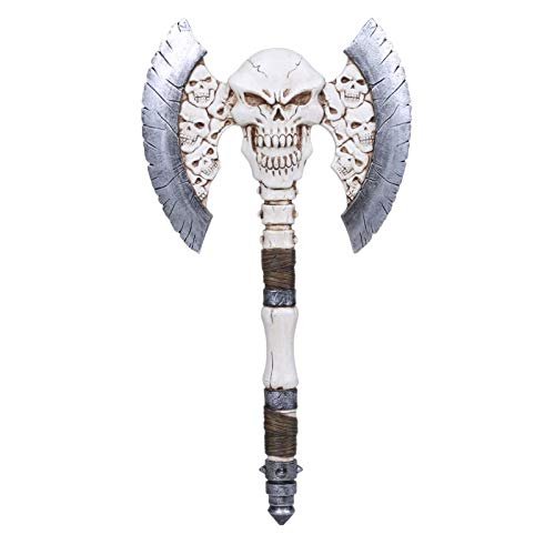 Pacific Giftware 16" H Multi Skull Axe Collectible Home Decor Resin