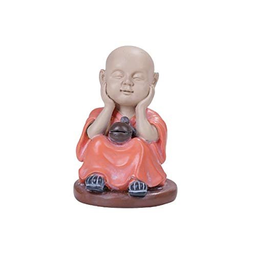 Pacific Giftware PT Joyful Thinking Monk Resin Figurine Statue