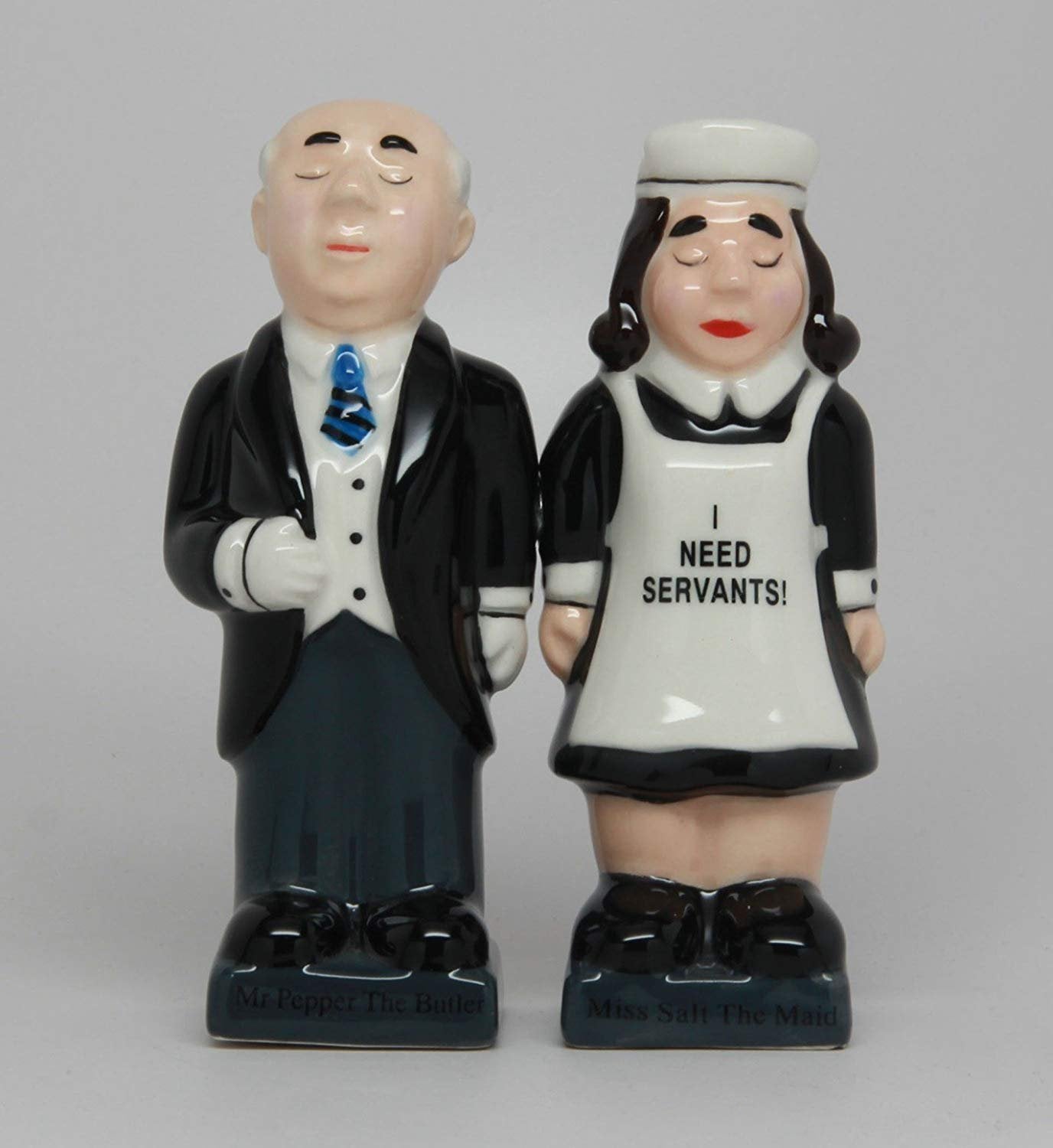 ATTRACTIVES SALT AND PEPPER SHAKER - BUTLER AND MAID