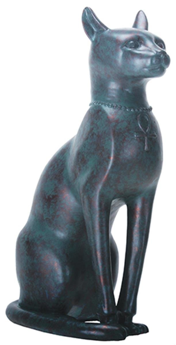 YTC Summit 8.5 Inch Egyptian Bronze Bastet Majestic Statue Figurine Decoration, Multi Color