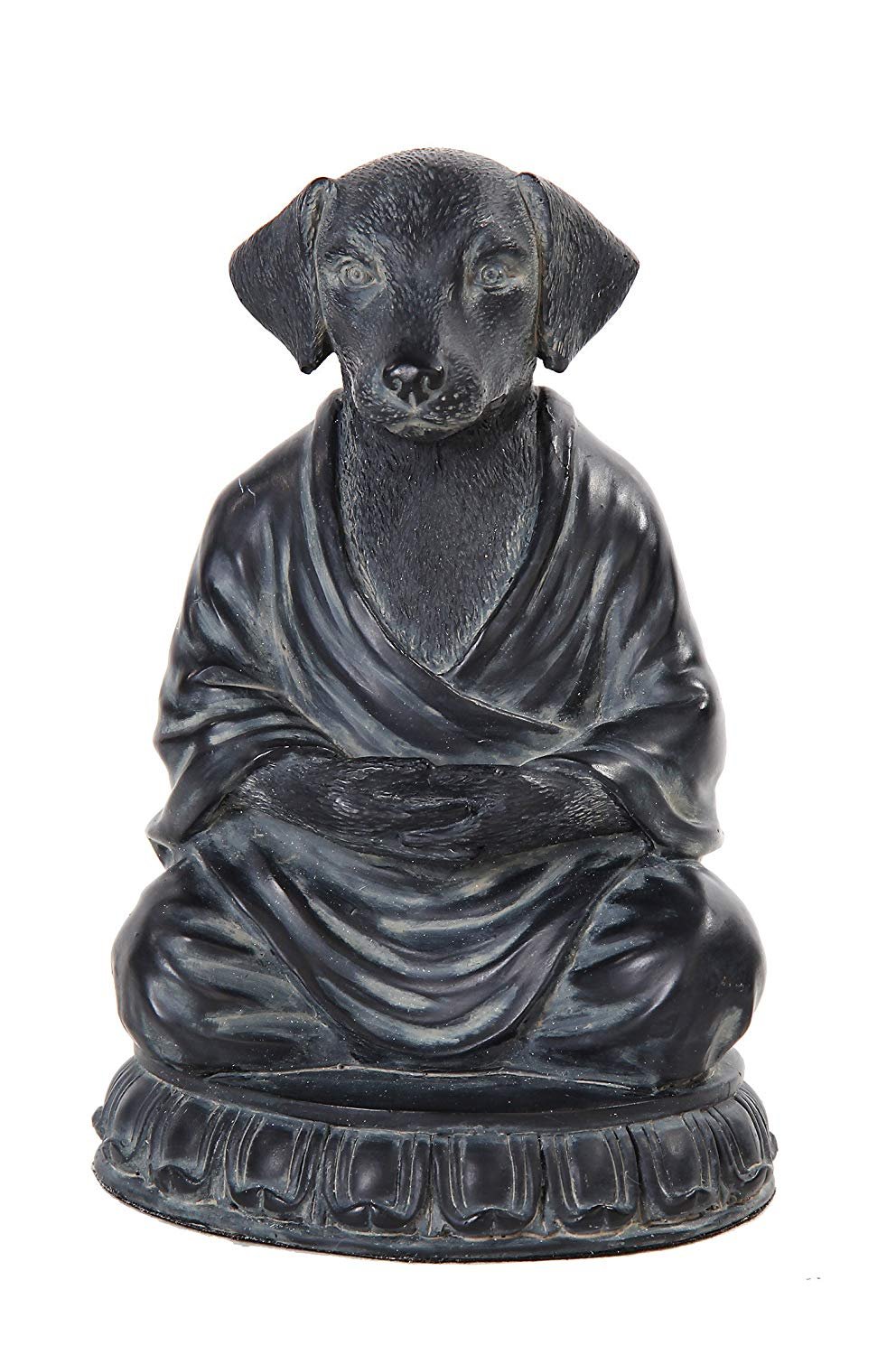 Relaxing Meditating Dog Decorative Tabletop Figurine, 6 inch