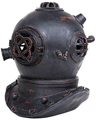 Pacific Giftware PT Diver HeadTop Helmet Decorative Home Decor Figurine