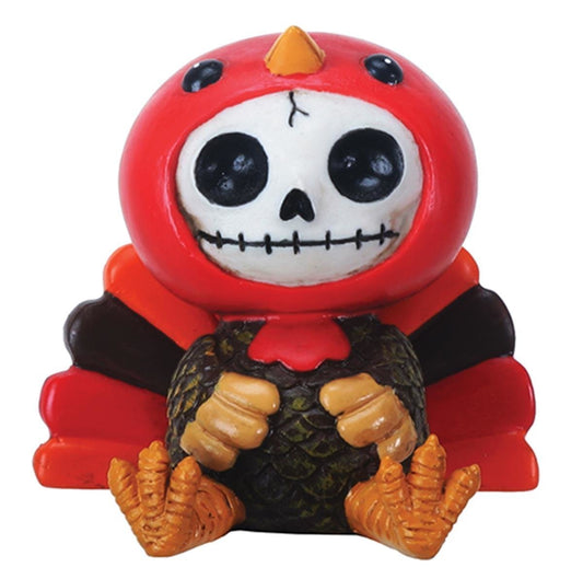 SUMMIT COLLECTION Furrybones Pumpkin Signature Skeleton in Turkey Costume