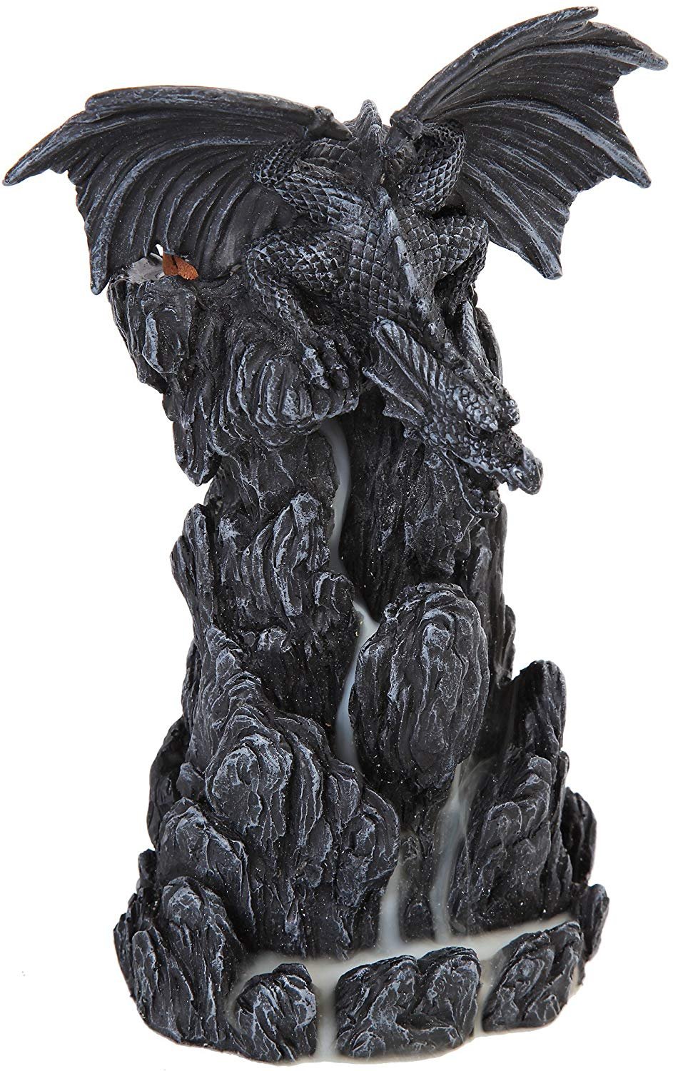 8 Inch Leaching Dragon Backflow Incense Tower Statue Figurine