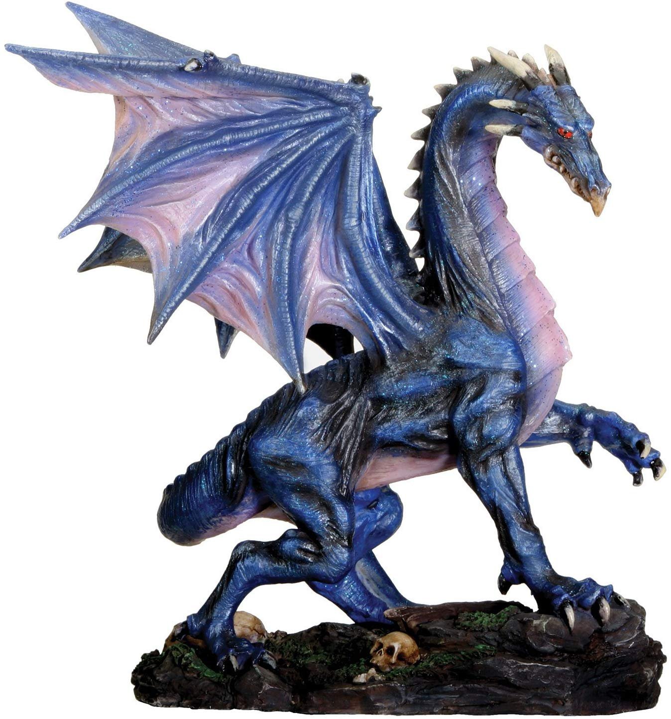 YTC Summit Midnight Dragon Collectible Serpent Statue Figurine Model Sculpture, Multi Color