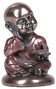 Pacific Giftware Small Buddhist Monk Cold Cast Bronze Collectible Figurine