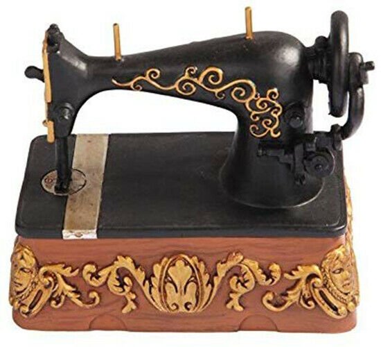 Vintage Style Sewing Machine Jewelry/Trinket Box Figurine