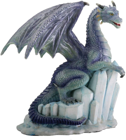 SUMMIT COLLECTION Winter Dragon on Ice Fantasy Figurine Decoration Decor Collectible