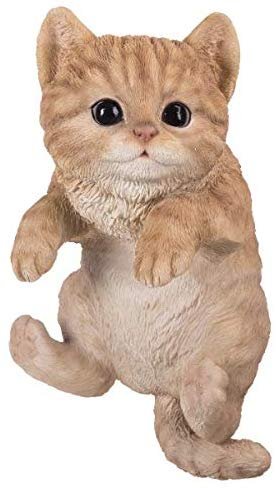 Pacific Giftware PT Realistic Look Hanging Statue Pot PAL Yellow Cat Home Decorative Resin Figurine