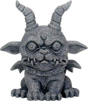 SUMMIT COLLECTION 3.75 Inch Medieval Dark Grey Winged Gothic Gargoyle Guardian Agamon Desk and Shelf Decoration