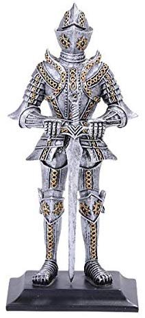 Pacific Giftware PT Medieval Crusader Knight of The Norther Star in Full Shield and Sword Armor Small Collectible Figurine