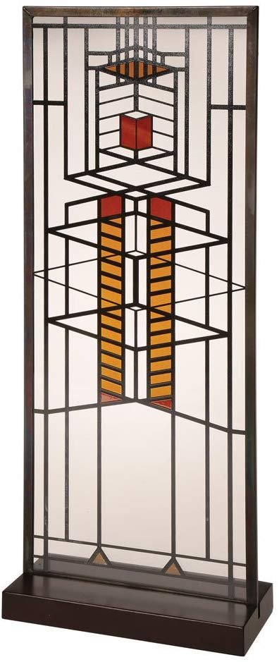 Frank Lloyd Wright Robie Window Stained Glass - 14" x 5.75"