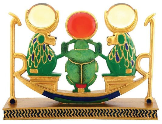 Monkey Sun Scarab Egyptian Decoration Figurine