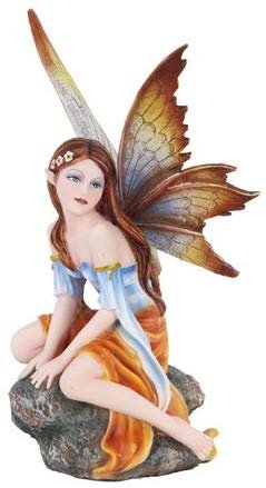 6"H Golden Fairy Fantasy Art Sculpture- Fairyland Collection