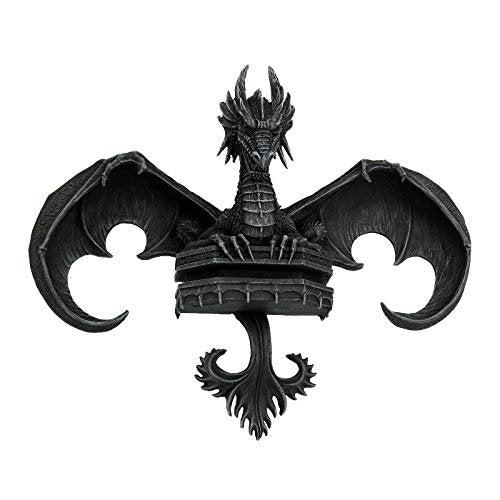 Fleur D Lis Dragon Wall Plaques