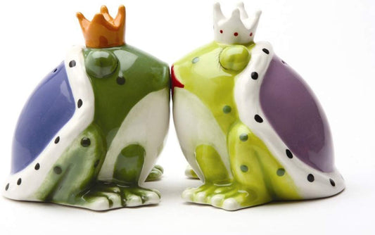 Kiss a lot of Frogs Royal Salt & Pepper Shakers Set S/P