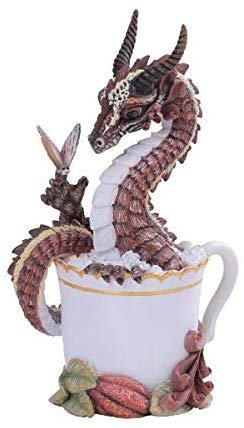 Pacific Giftware PT Drinks and Dragons Series Hot Chocolate Dragon Resin Figurine by Stanley Morrison