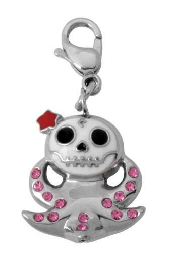 SUMMIT COLLECTION Furrybones Octopus Octopee Skeleton Boy Key Chain Charm