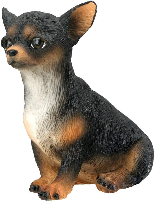 Chihuahua Puppy / Dog (Black) - Collectible Figurine Statue Sculpture