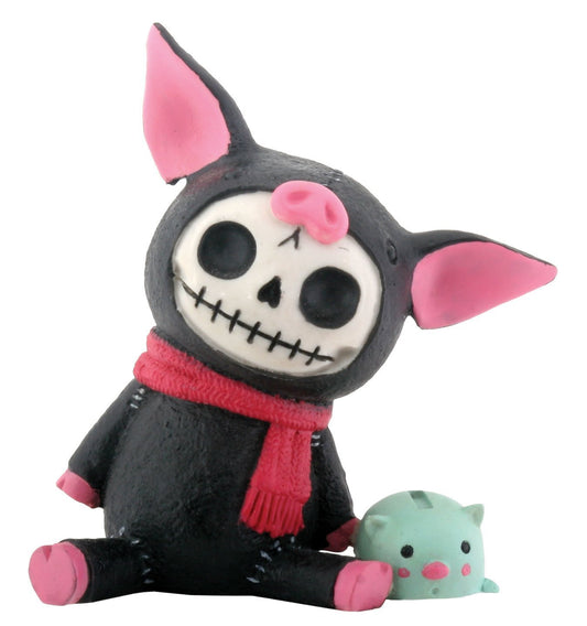 SUMMIT COLLECTION Furrybones Black Bacon Signature Skeleton in Piglet Costume...