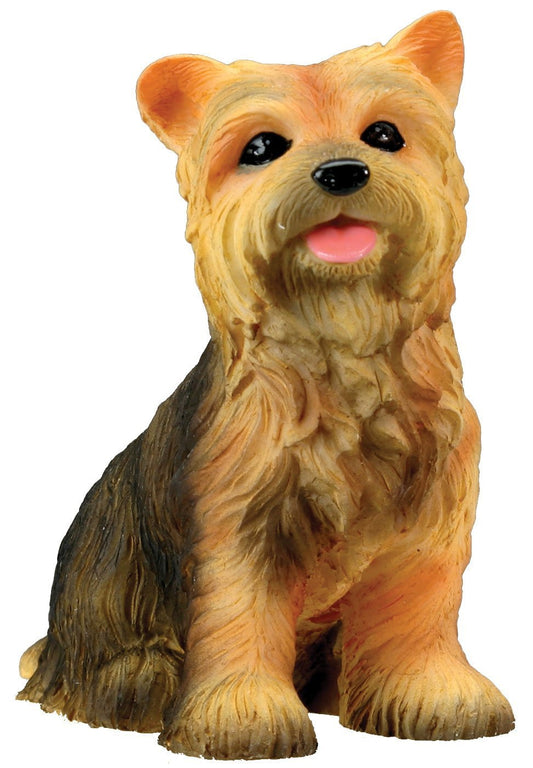 Yorkshire Terrier Puppy / Dog - Yorkie Statue Figurine Sculpture Model