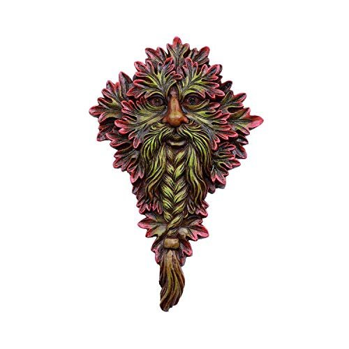 Greenman Face Resin Figurine Wall Plaque