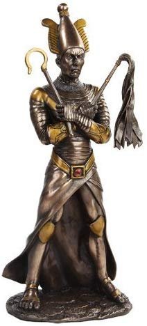 PTC 11 Inch Egyptian Osiris Mythological God Bronze Finish Statue Figurine