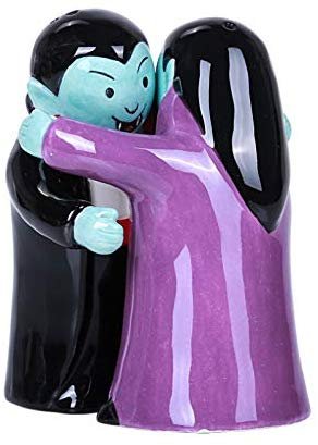 Hugging Vampires Magnetic Ceramic Salt and Pepper Shakers Set